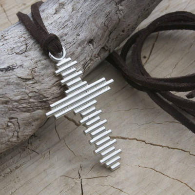 Beautiful Silver Cross Pendant Necklace
