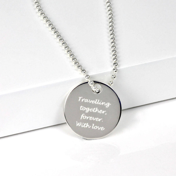 Create a Personalised Silver Dog Tag Necklace