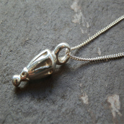 Silver Toggle Hot Air Balloon Necklace
