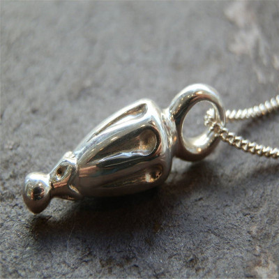 Silver Toggle Hot Air Balloon Necklace