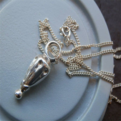 Silver Toggle Hot Air Balloon Necklace