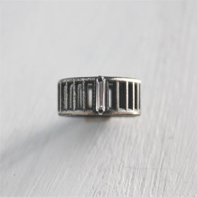 Sterling Silver Jewellery Ring with Inclusions