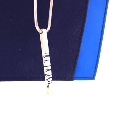 Sterling Silver Barcode Necklace