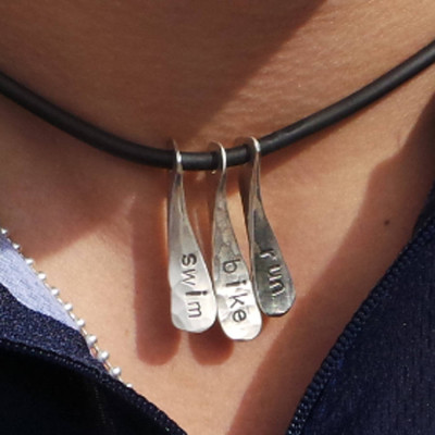 Necklace for Triathletes - Swimming, Cycling, Running Jewellery