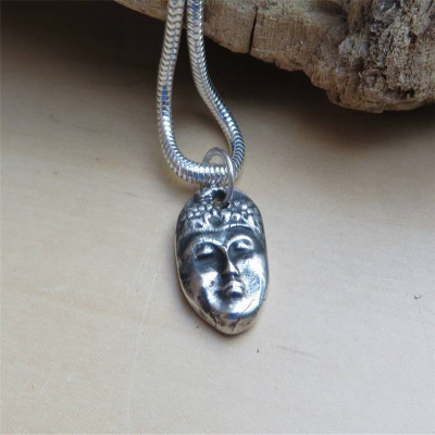 Silver Sage Statement Pendant Necklace