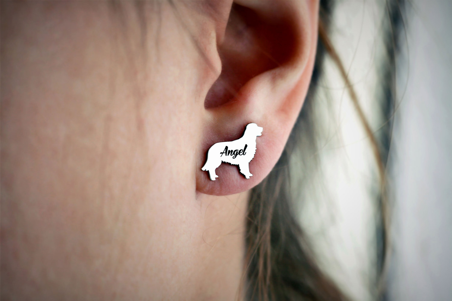 Personalised Dog Breed Earrings - Boxer Name Jewellery - Custom Earrings for Dog Lovers