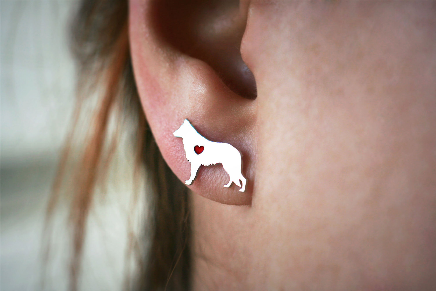 Handcrafted Dog Breed Earrings - Pointer Dog Earrings - German Pointer Jewellery - Dog Jewellery Gift