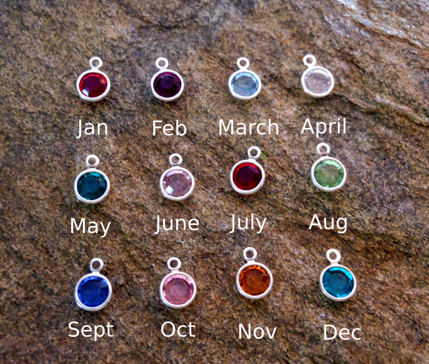Personalised Nameplate Necklace - Kids Names Jewellery - Birthstone Gift for Her - Birthday & Christmas Presents