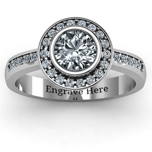 Sterling Silver Circle Link Love Ring