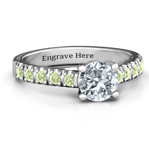 Elegant Antique Diana Sterling Silver Band Ring