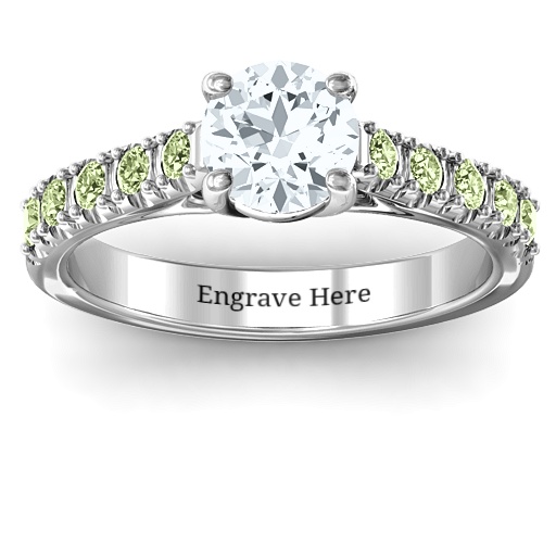 Elegant Antique Diana Sterling Silver Band Ring