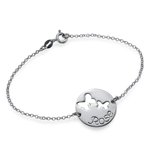 Silver Butterfly Cut Out Bracelet Anklet Jewellery