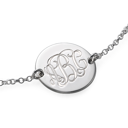 Personalised Sterling Silver Monogram Bracelet/Anklet