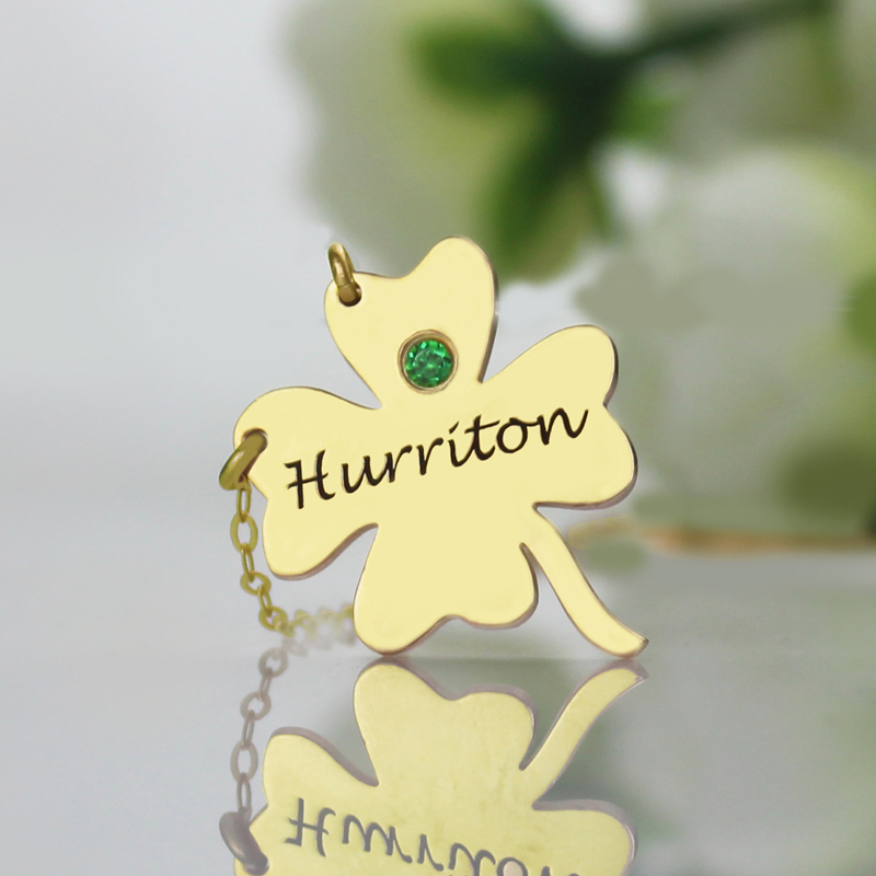 18ct Gold Plated Clover Necklace - Good Luck Jewellery