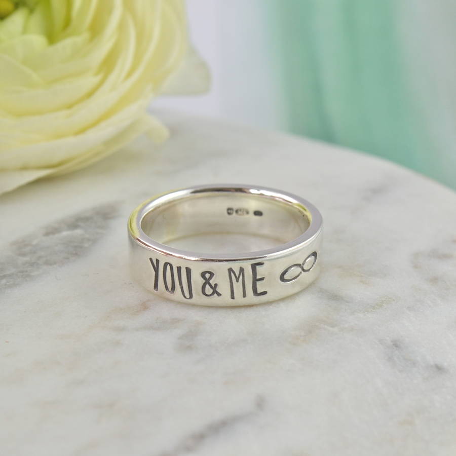 Customised Silver Wedding Rings for Couples